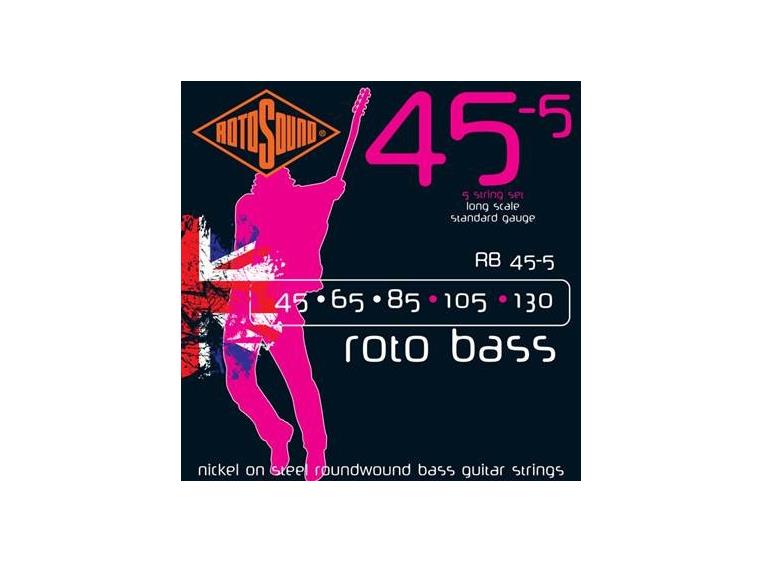 Rotosound RB45-5  Roto Bass, 5-strengs (045-130)